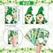 48 Sheets St. Patrick's Day Make a Face Stickers, Saint Patrick's Gnomes and Animals Crafts Stickers for Kids, Classroom Gifts and Party Favors Supplies